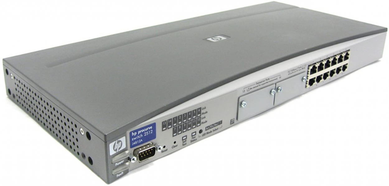 HP J4812 Procurve 2512 switch 24×10/100 Mbps